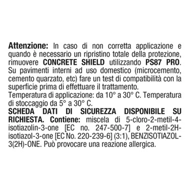 Vendita online Protettivo antimacchia per cemento 5 L - Concrete Shield